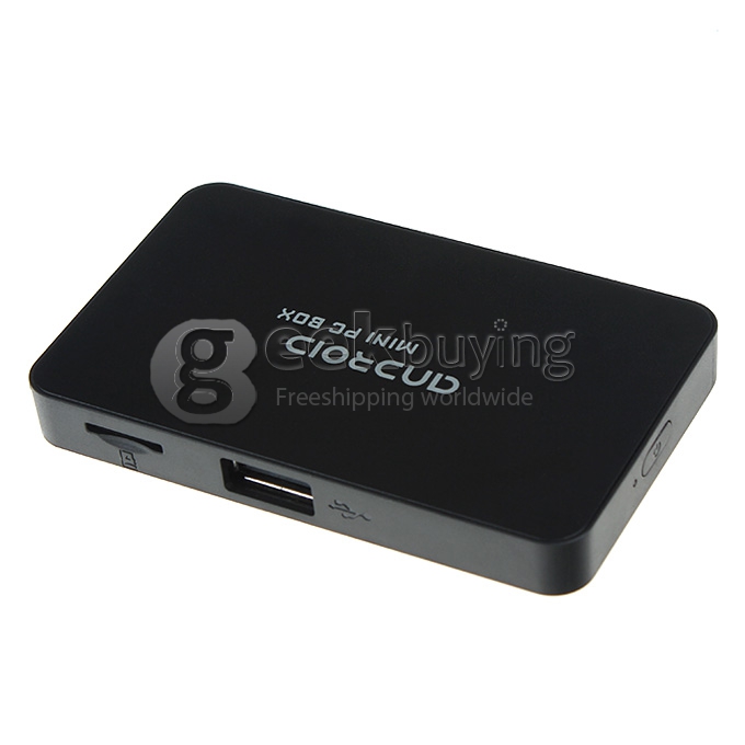 UG100 RK3066 ARM Cortex A9 Dual Core 1.6GHz Android 4.1 Mini PC TV Box HDMI HDD Player 1G/4G HDMI/RJ45 Black