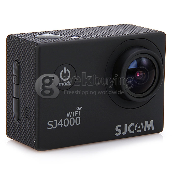 [US Stock]US PLUG SJCAM Original SJ4000 WiFi Action Camera Novatek 12MP 1080P H.264 1.5 Inch 170 Degree Wide Angle Lens Diving HD Camcorder Car DVR support AV out - Black