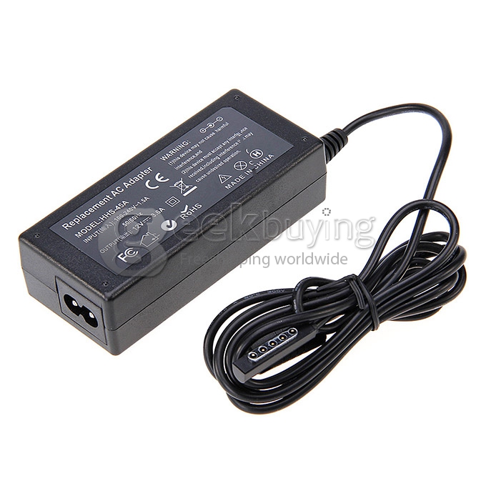 [US Stock]New Wall AC Mains Charger Adapter For Surface Pro 3.6A Windows RT Tablet Charger US Plug + Car Charger