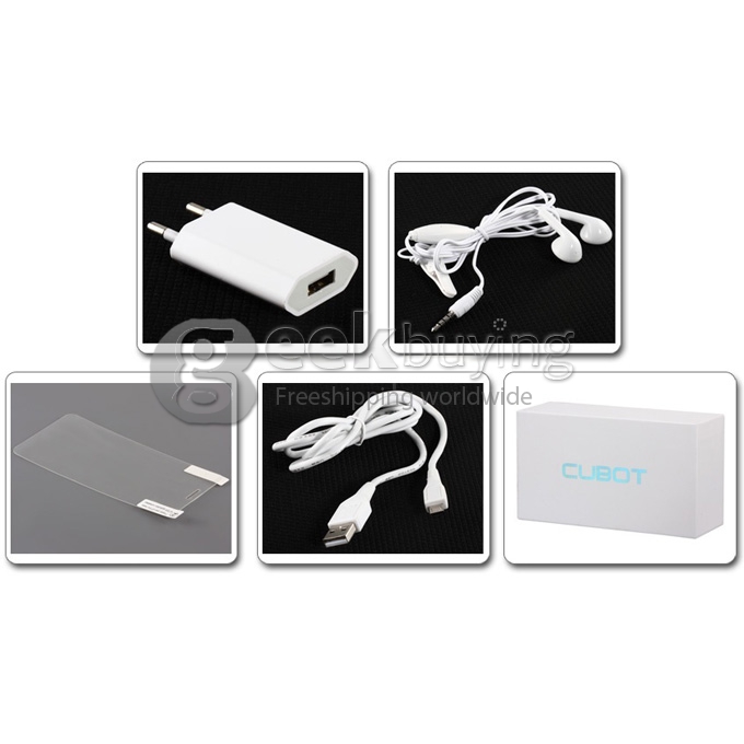 CUBOT GT72 4.0 Inch WVGA MTK6572 Dual Core 1.2GHz Smart Phone 2.0MP camera Android 4.2 OS GPS/WiFi with Free Case-Yellow