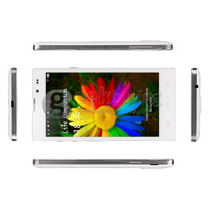 HD5000 MTK6582 Quad Core 1.3GHz 5.0 Inch Android 4.2 OS SmartPhone 1GB RAM 8GB ROM IPS HD Screen 10.0MP 3G/GPS/Air Gesture White