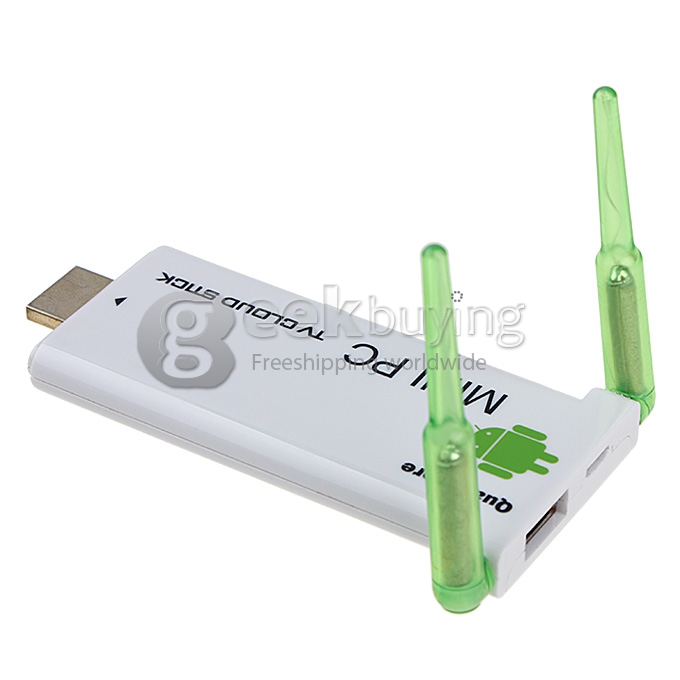 CX-919II GM282 RK3188T Quad Core Google Android 4.2 1.4GHz Mini TV BOX Dongle 2G/8G Dual External WiFi Antenna Bluetooth - Black