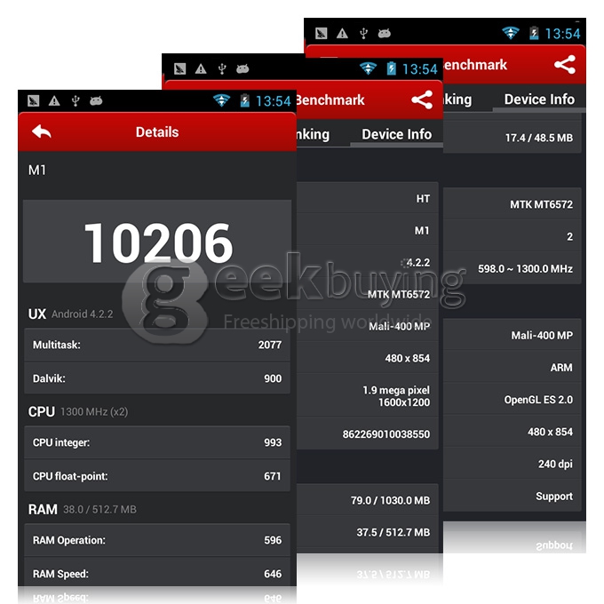 HTM M1 MTK6572 Dual Core 1.3GHz 4.7 Inch Android 4.2 OS Smartphone 512MB RAM 4G ROM 3G/GPS with Free leather Case - White