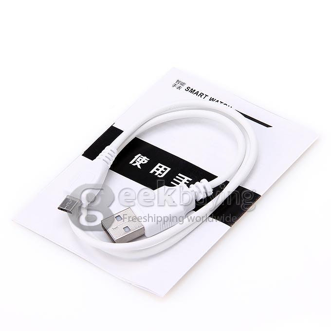 [HK Stock] RWATCH M26 Anti-lost Smart Bluetooth Watch 1.4 Inch Touch Screen with Mic Pedometer Instant Push Messages - Black