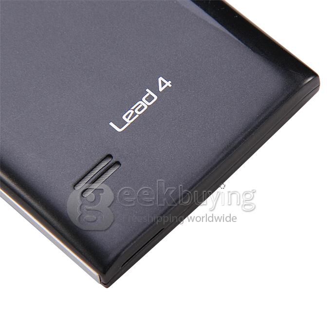 Leagoo Lead 4 MTK6572 Dual Core 1.0GHz 4.0 Inch Android 4.2 OS Smartphone 512MB RAM 4GB ROM WVGA Capacitive Touch Screen 3.0MP 3G-Black