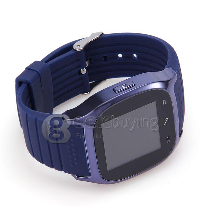 RWATCH M26 Anti-lost Smart Bluetooth Watch 1.4 Inch Touch Screen with Mic Pedometer Instant Push Messages - Blue