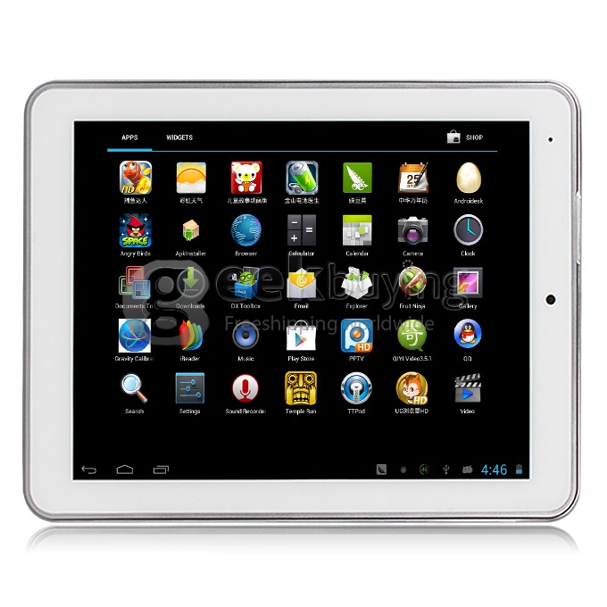 Nextway F8 Rockchip RK3066 Dual Core 8 Inch Android 4.1 OS Tablet PC 1GB RAM 16GB ROM Capacitive Touch ScreenCPU - Silver