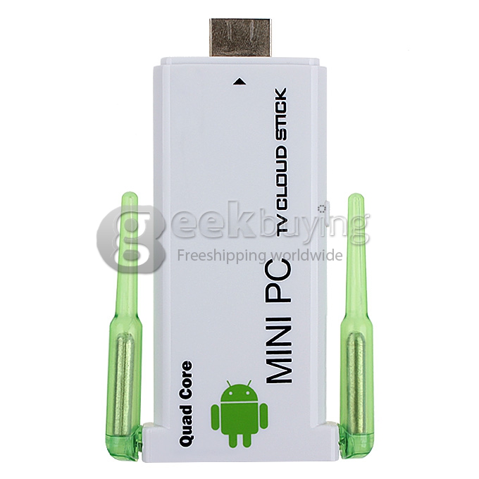 CX-919II GM282 RK3188T Quad Core Google Android 4.2 1.4GHz Mini TV BOX Dongle 2G/8G Dual External WiFi Antenna Bluetooth - Black