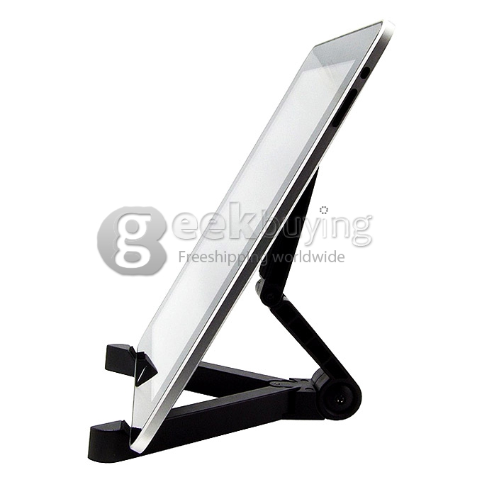 Portable Fold-up Stand Cradle Holder for iPad Tablet Kindle e-Readers - Black