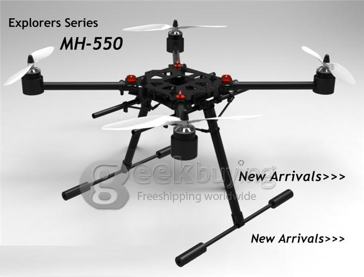 Flycker MH550 550mm Fiber Glass Folding Quadcopter Frame Kit for FPV