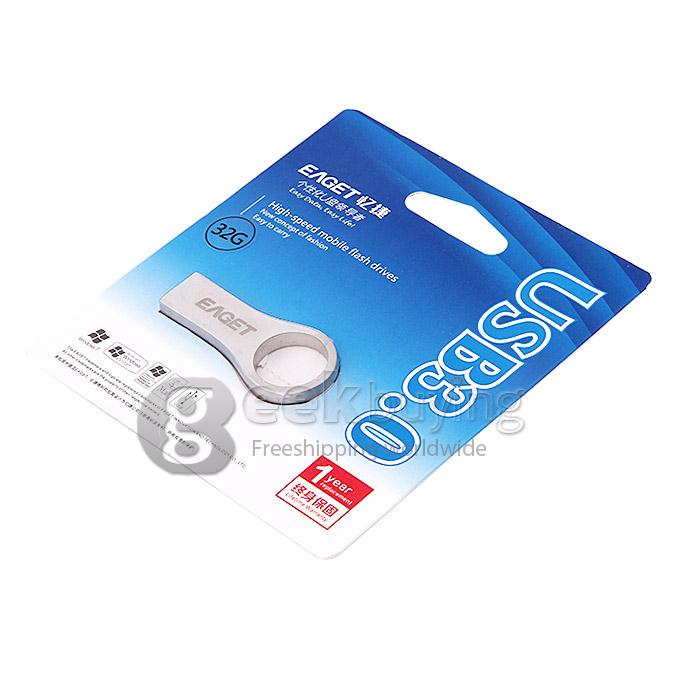 Eaget U66 16GB USB 3.0 Super Speed USB Flash Drive U Disk USB Memory Stick USB Pen Drive - Silver