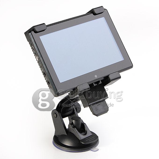 GD001 Android 4.0 5 Inch Car FHD DVR Camcorder 1920*1080P GPS Navigator with 3 Cameras Parking Monitor Wifi HDMI - Black