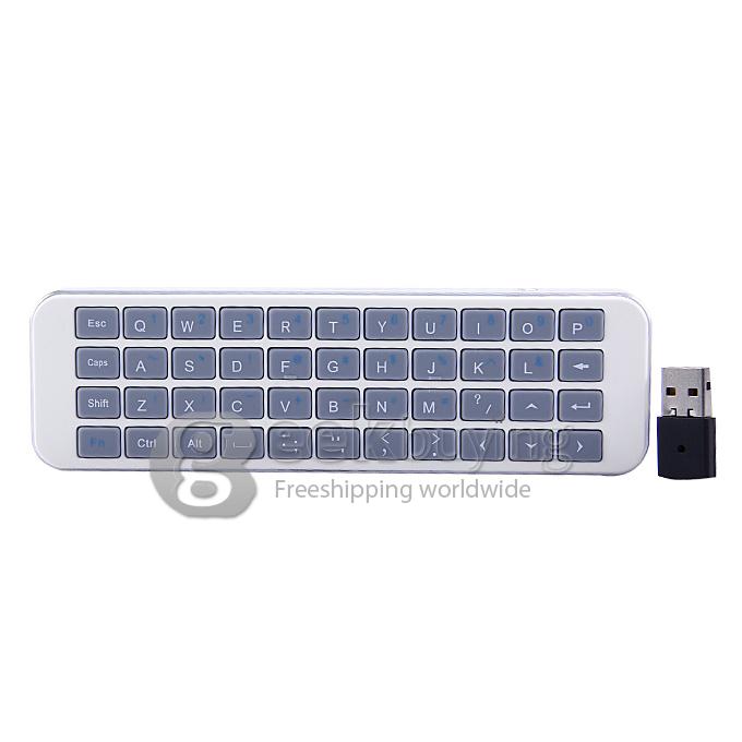 iPazzPort KP-810-30K 2.4GHz Mini Wireless Keyborad Fly Air Mouse for Android Window Linux Mac (AAA X 2)