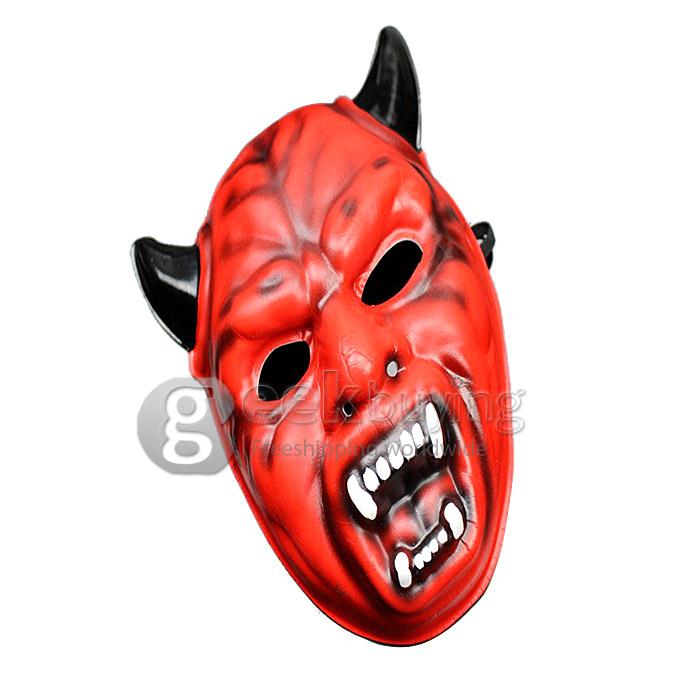 Halloween Trick or Treat Prop Red Ghost Horror Mask