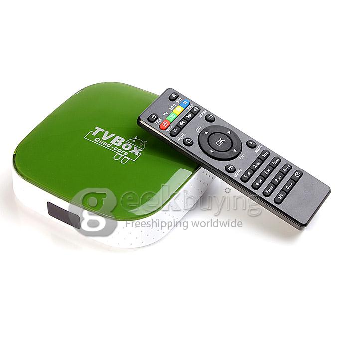 CS908 Allwinner A31S Quad Core 1.2GHz Android 4.4 Mini TV Box HDMI HDD Player 1G/8G WIFI Miracast - Green