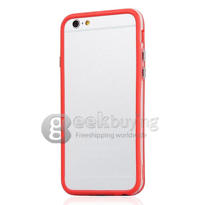 Protective Premium Bumper Frame Skin Case Cover with Plastic Side Buttons For 5.5