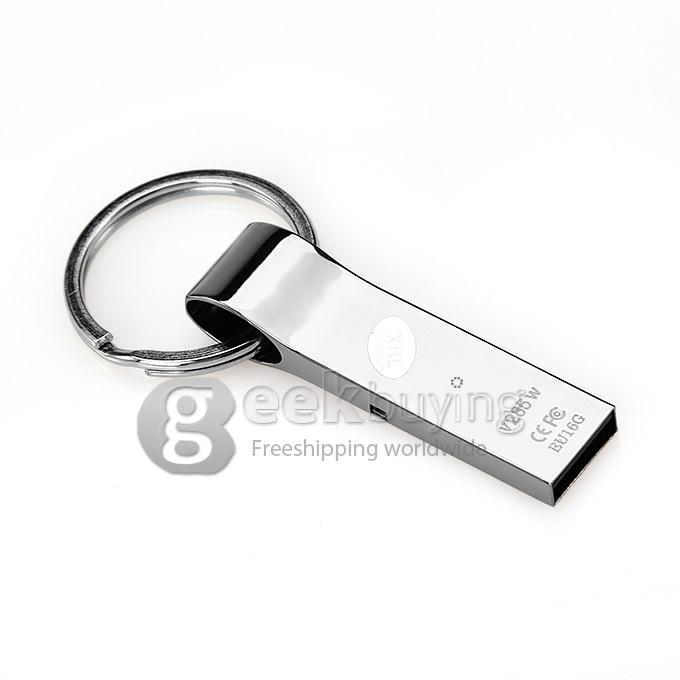 HP V285 USB 2.0 16GB High Speed Flash Drive U Disk Memory Stick USB Drive with Keychain - Silver