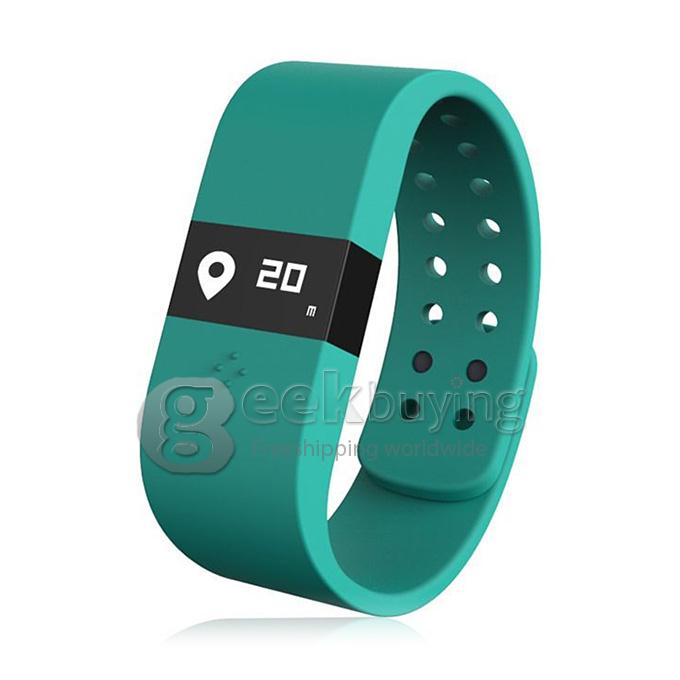 Digicare ERI Bluetooth 4.0 Smart Bracelet Wristband IP67 Heart Rate Monitor Smartband Thermometer Fitness Tracker - Green