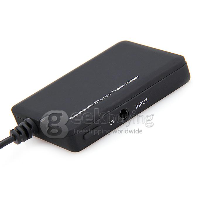 New Wireless 2.4GHz Bluetooth V2.1 A2DP 3.5mm Stereo HiFi Audio Dongle Adapter Transmitter - Black