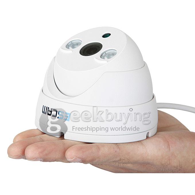 ESCAM QD530 HD 720P P2P ET Type Dome IP Camera ONIVF Smart Phone View 2 Array IR Nightvision