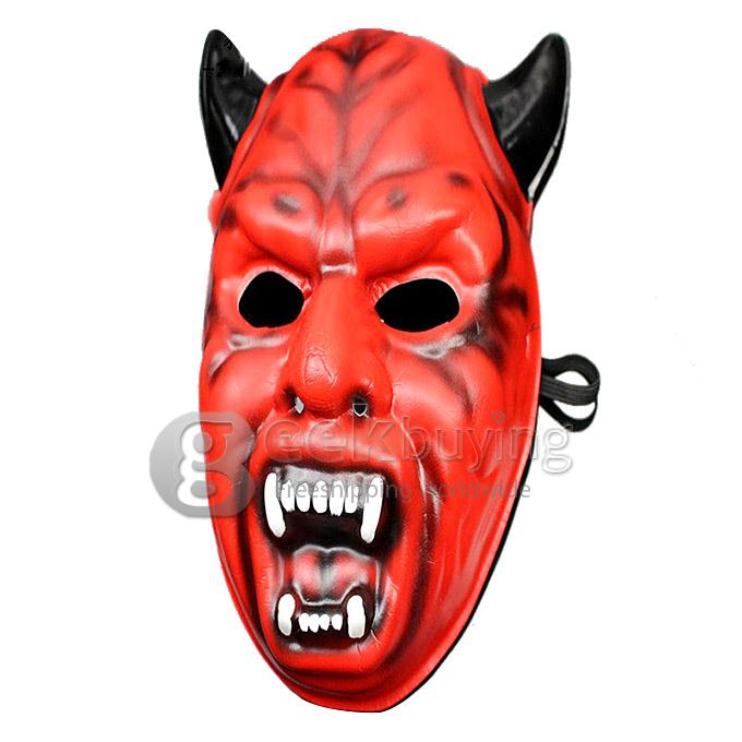 Halloween Trick or Treat Prop Red Ghost Horror Mask