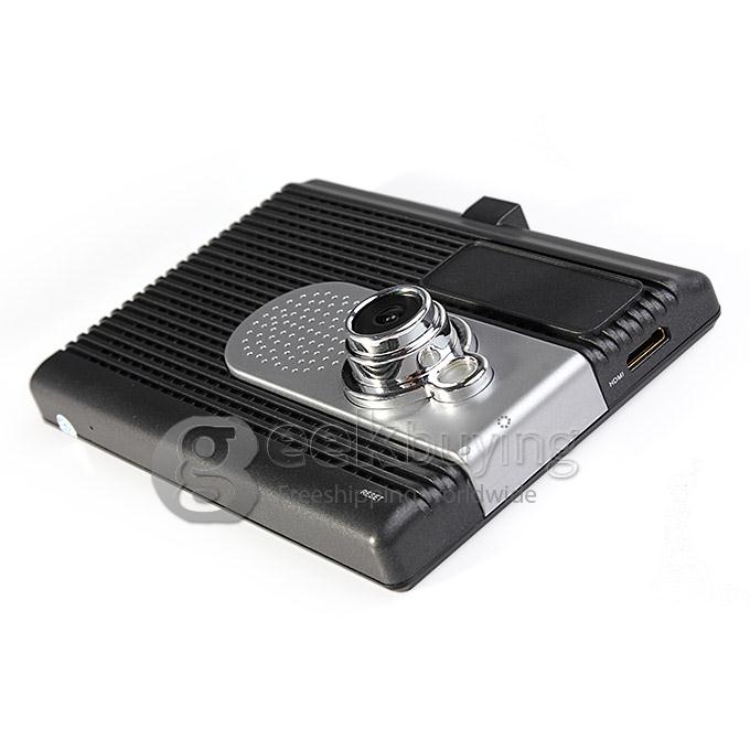 GD001 Android 4.0 5 Inch Car FHD DVR Camcorder 1920*1080P GPS Navigator with 3 Cameras Parking Monitor Wifi HDMI - Black