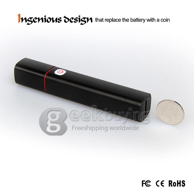CIGAR C3 The First Aluminum Power Bank Torch with Cree LED Glare Lighting & Replaceable Battery - Black