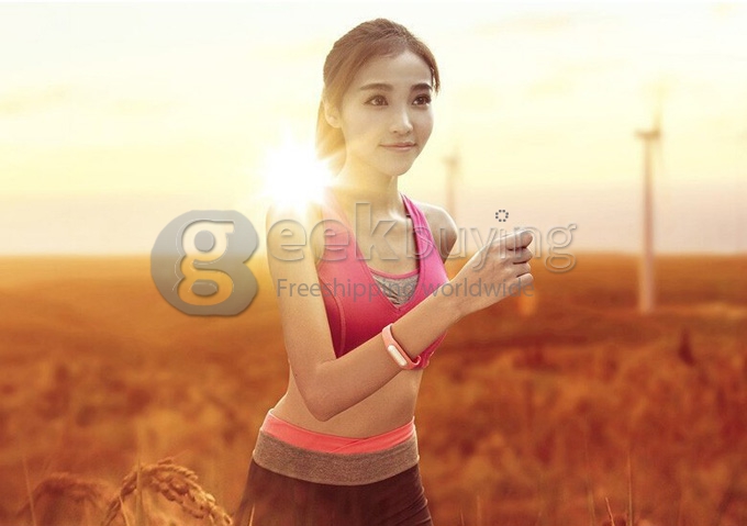New Original Xiaomi IP67 Smart Bluetooth 4.0 Bracelet Sleep Monitor 30 Day Standby Support Smart Meter Step - Blue