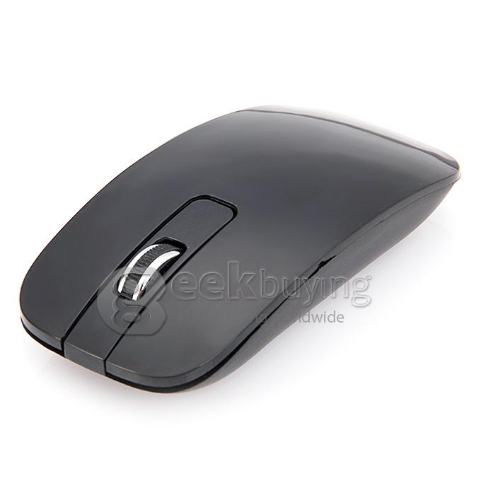 2.4GHz Wireless 102-key Keyboard with Protector Film + Mouse Set - Black