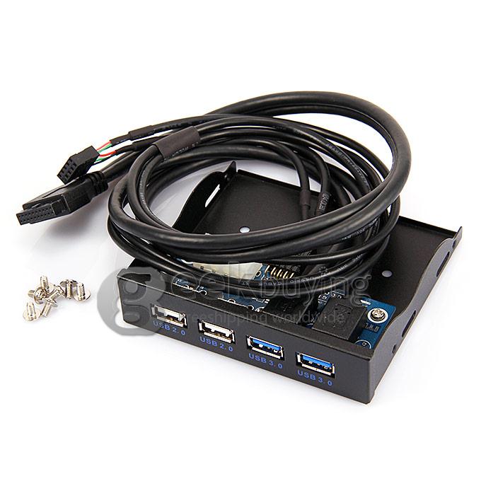 USB 3.0 Front Panel USB 3.0 Female*2 + USB 2.0 Female*2 - Black