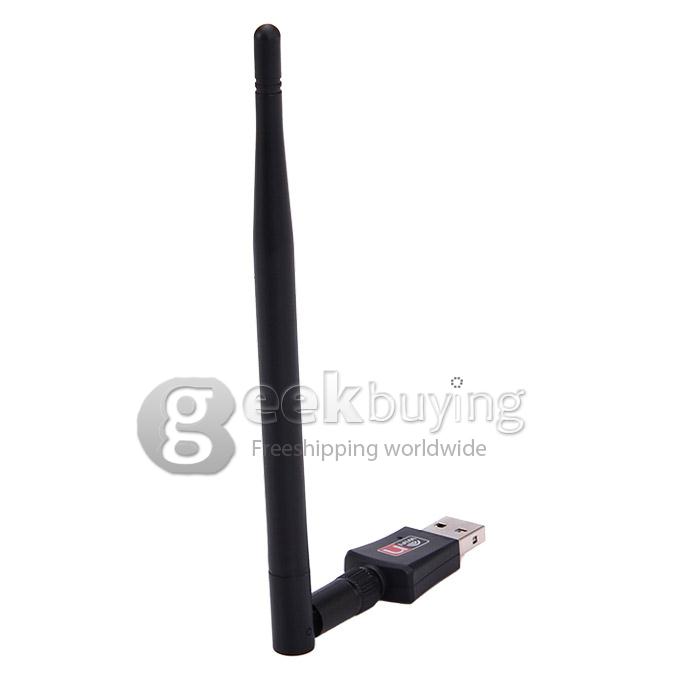 Wireless-N USB 2.0 High Speed 2.4G 5DbI 300Mbps USB Adapter