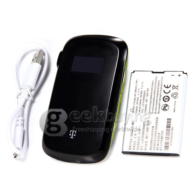 T-Mobile 4G Mobile Hotspot WCDMA 2100MHz Portable WLAN WiFi Wireless Router with OLED Display - Black