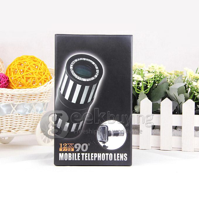 New Universal 12X Zoom Optical Lens Mobile Phone Telescope Camera For iPhone 6 Plus 5.5