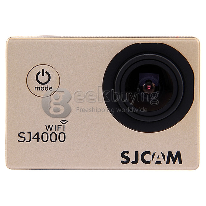 SJCAM Original SJ4000 WiFi Action Camera Novatek 12MP 1080P H.264 1.5 Inch 170 Degrees Wide Angle Lens Diving HD Camcorder Car DVR support AV out - Golden