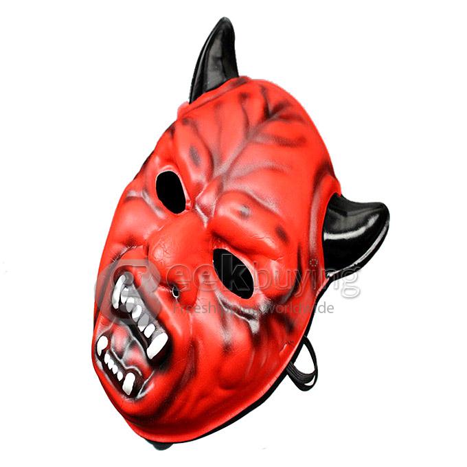 Halloween Trick or Treat Prop Red Ghost Horror Mask
