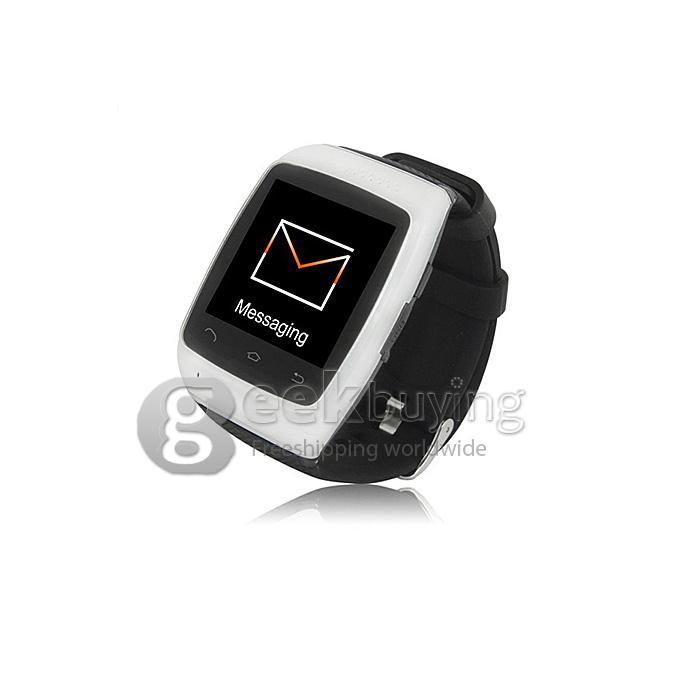 Q2 Smart Bluetooth 1.54 Inch Touch Screen Watch Support SYNC Anti Lost Mic FM Pedometer Music Play - White
