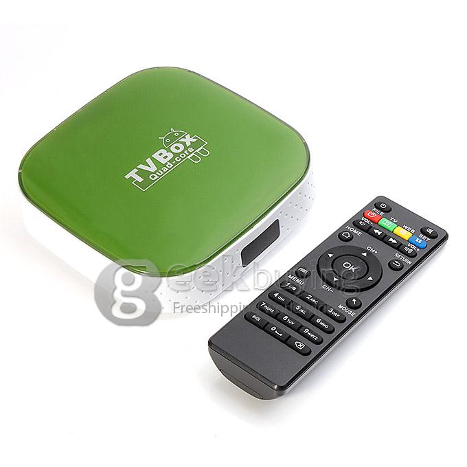 CS908 Allwinner A31S Quad Core 1.2GHz Android 4.4 Mini TV Box HDMI HDD Player 1G/8G WIFI Miracast - Green