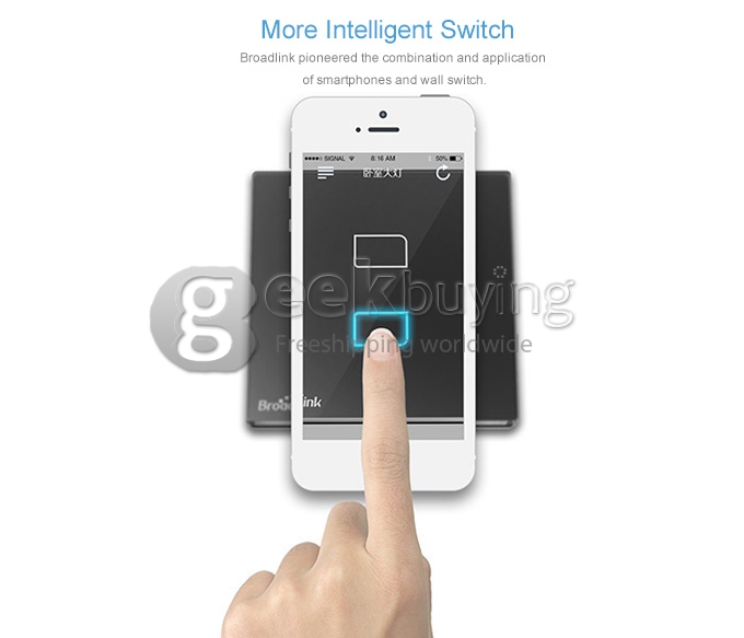 Broadlink TC1 Remote Control Switch Wireless Walls Single Biswitch with Touch Button AC170-250V