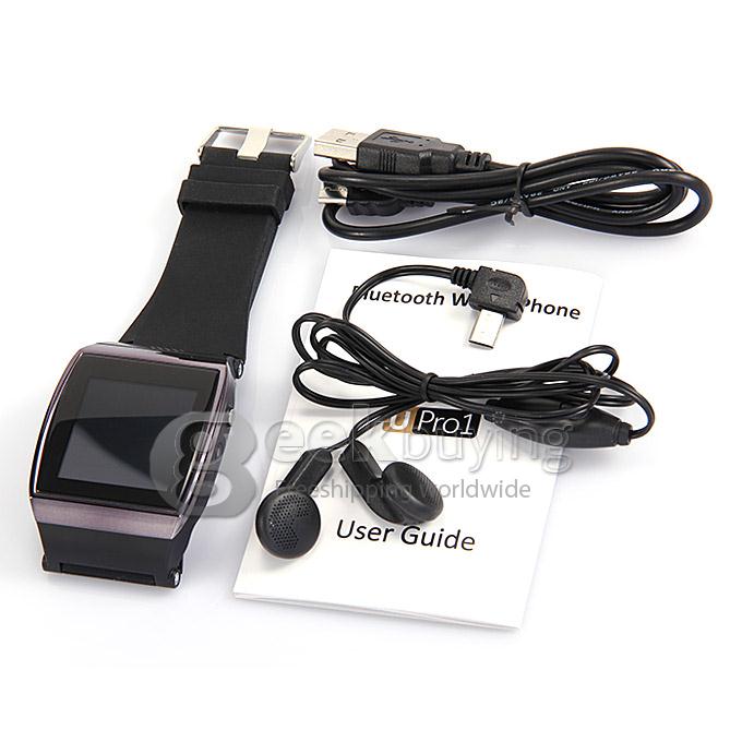 1.55'LED U8 Pro Bluetooth Watch Touch Screen Smart Watch Phone for Android iPhone - Black