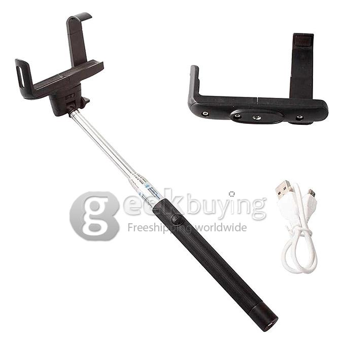 [Spain Stock] Wireless Bluetooth Monopod Remote Extendable Handheld Tripod Self Timer Camera holder - Black
