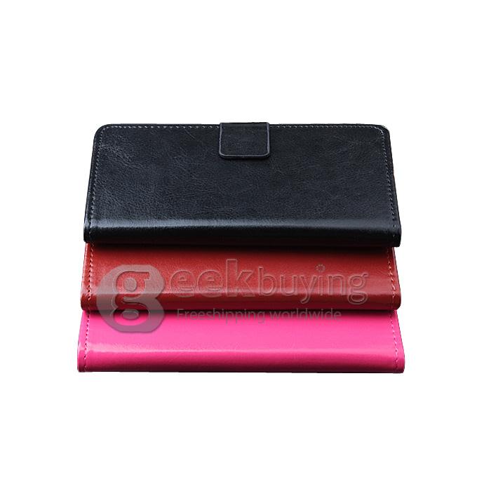 Brand New Protective PU Leather Hard Case Cover Shell for INEW V8 - Red