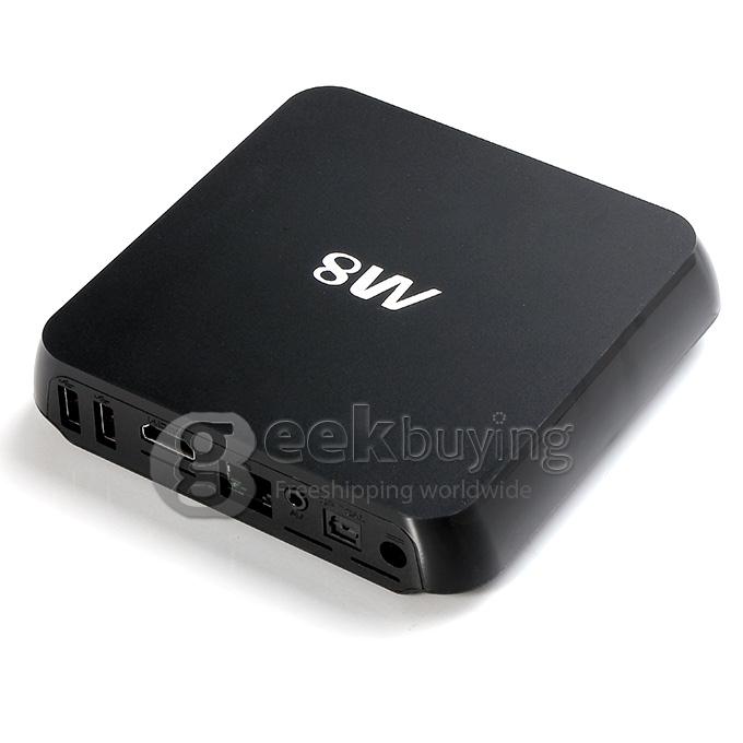 M8S Amlogic S802 Quad Core 2.0GHz Android 4.4 4K Mini TV BOX HDMI HDD Player 2G/8G Dual Band 2.4G/5G WIFI BT4.0 XBMC Optical DLNA -Black