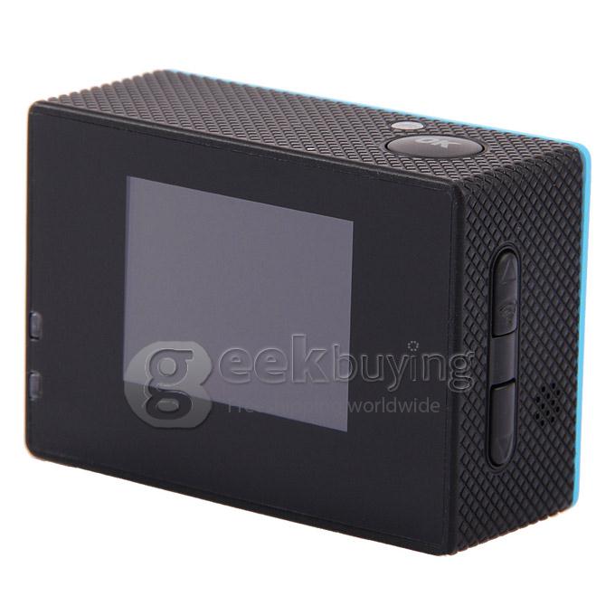 [US Stock]US PLUGOriginal SJ4000 WiFi Action Camera Novatek 12MP 1080P H.264 1.5 Inch 170 Degrees Wide Angle Lens Waterproof Diving HD Camcorder Car DVR support AV out - Blue