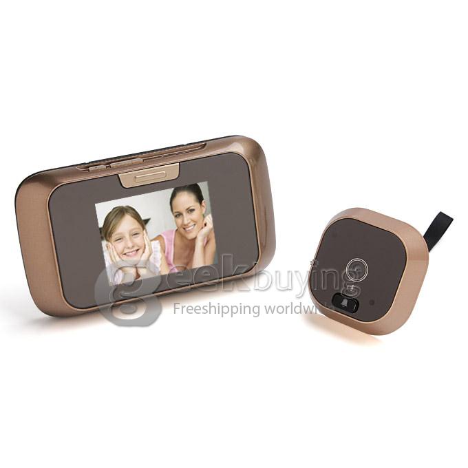 8002 2.8 Inch Smart Digital Door Viewer LCD Display Night Vision Auto-Image Recording Peephole and Visual Doorbell