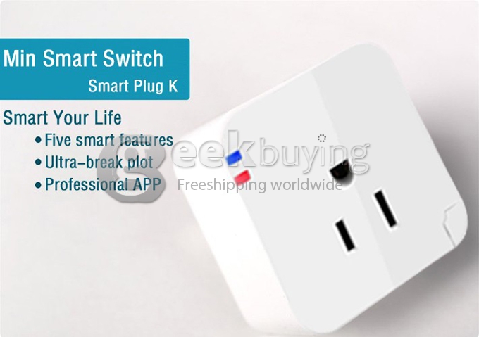 [US Stock]US Plug Kankun Smart Wifi Plug Socket Remote Control Plug Socket for Android iPhone App