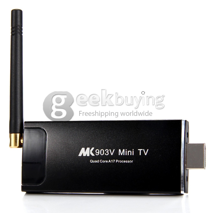 MK903V RK3288 Quad Core 1.8GHz Android 4.4 Mini TV Box Dongle Stick HDMI HDD Player 2G/16G 2.4G/5G WIFI Bluetooth 4.0 - Black