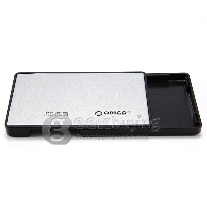 ORICO 2588US3 Ultrathin 2.5 Inch Mobile SATA HDD Hard Drive External Enclosure Box USB 3.0 for PC Notebook - Silver