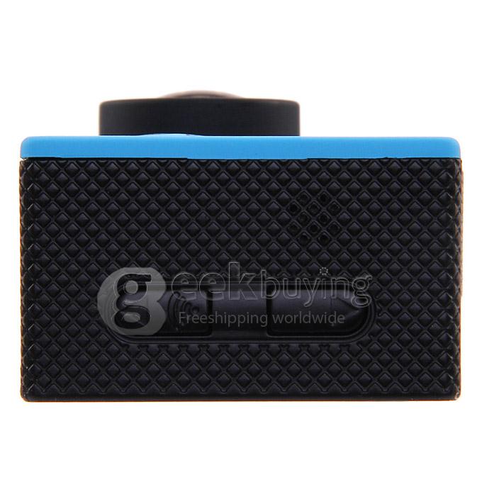 [US Stock]US PLUGOriginal SJ4000 WiFi Action Camera Novatek 12MP 1080P H.264 1.5 Inch 170 Degrees Wide Angle Lens Waterproof Diving HD Camcorder Car DVR support AV out - Blue