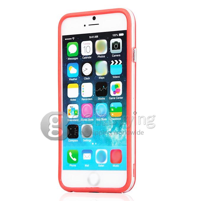 Protective Premium Bumper Frame Skin Case Cover with Plastic Side Buttons For 5.5