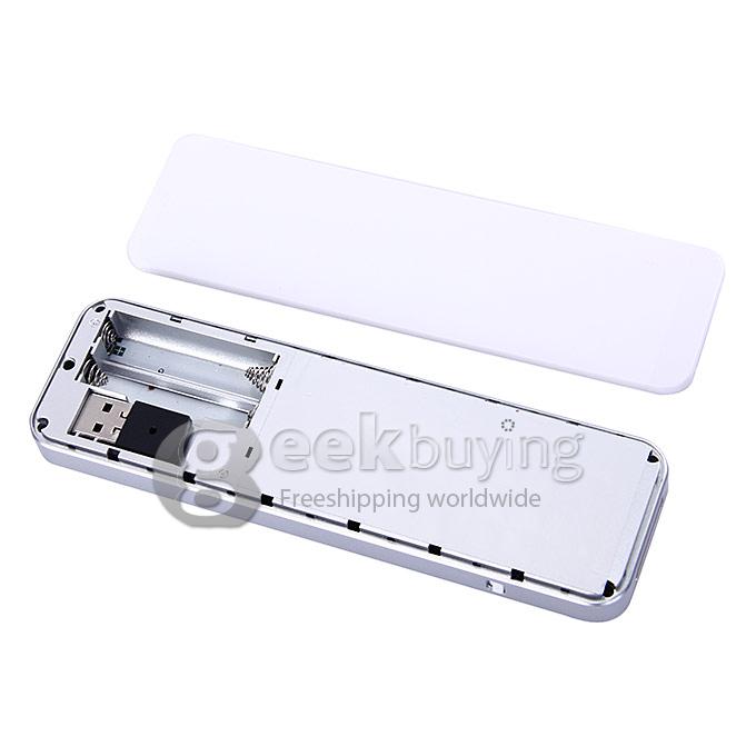 iPazzPort KP-810-30K 2.4GHz Mini Wireless Keyborad Fly Air Mouse for Android Window Linux Mac (AAA X 2)